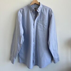 Vintage Blue L.L.Bean Men's button-up shirt - Large‎